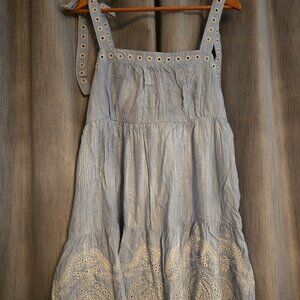 Francesca Baby Blue (denim look) Baby Doll dress. XL